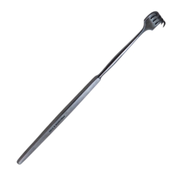 Rigid Rake Retractor, Single Prong, Blunt, Overall Length 6-1/2" (165mm) 