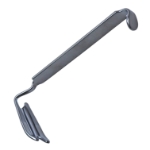 Ring Blade #2, Left, 22mm x 57mm Blade, Groove In Blade For Endotracheal Tubes Up To 24Fr, Overall Length 6.2" (155mm) 