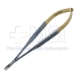 Micro Needle Holder, TC, Serrated 3mm To 1mm Tapered Jaw, Ring Handle, Overall Length 6" (152mm) - 38-3565BX