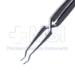 Rizzuti Superior Rectus Forceps, 45 Degrees Angled Shafts, 7mm Tip To Bend, Tips Curved, 1 x 2 Teeth, Serrated Cross Action Handle, Polished Finish, Overall Length 3-3/4" (96mm) - 5-2703