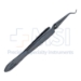 Rizzuti Superior Rectus Forceps, 45 Degrees Angled Shafts, 7mm Tip To Bend, Tips Curved, 1 x 2 Teeth, Serrated Cross Action Handle, Polished Finish, Overall Length 3-3/4" (96mm) - 5-2703