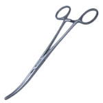 Rochester Carmalt Artery Forceps, Curved, Longitudinal Serrated Jaws, Overall Length 8" (203mm) 