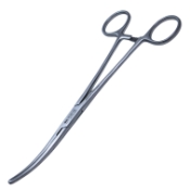 Rochester Carmalt Artery Forceps, Curved, Longitudinal Serrated Jaws, Overall Length 8" (203mm) 
