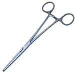 Rochester Carmalt Artery Forceps, Straight, Longitudinal Serrated Jaws, Overall Length 8" (203mm) 