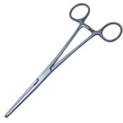 Rochester Carmalt Artery Forceps, Straight, Longitudinal Serrated Jaws, Overall Length 8" (203mm) 