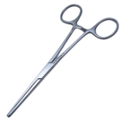 Rochester-Ochsner Forceps, Straight, 1 x2 Teeth, Overall Length 6-1/4" (159mm) 
