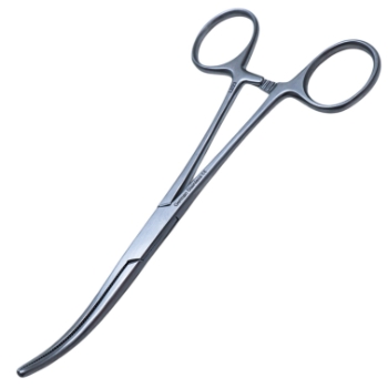 Rochester-Pean Forceps, Curved, Overall Length 6-1/4" (160mm) 