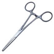 Rochester Pean Forceps, Straight, Overall Length 5-1/2" (140mm) 