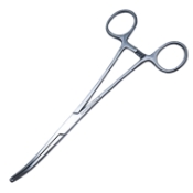 Rochester Pean Hemostatic Forceps, Curved, Overall Length 8" (203mm) 