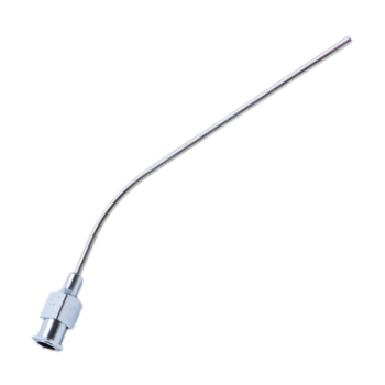 Rosen Suction Tube, Angled, 15ga (0522" or 1.46mm), Working Length 60mm, Overall Length 100mm 