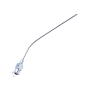 Rosen Suction Tube, Angled, 16ga (0508" or 1.29mm), 60mm Working Length, Overall Length 100mm 