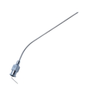 Rosen Suction Tube, Angled, 17ga (0456" or 1.155mm), 60mm Working Length, Overall Length 100mm 