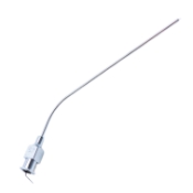 Rosen Suction Tube, Angled, 18ga (0403" or 12mm), 60mm Working Length, Overall Length 100mm 