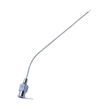 Rosen Suction Tube, Angled, 19ga (0414" or 0.9165mm), 60mm Working Length, Overall Length 100mm 