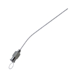 Rosen Suction Tube, Angled, 20ga (032" or 0.813mm), 60mm Working Length, Overall Length 100mm 