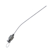 Rosen Suction Tube, Angled, 20ga (032" or 0.813mm), 60mm Working Length, Overall Length 100mm 