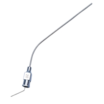 Rosen Suction Tube, Angled, 20ga, (032" or 0.813mm), 60mm Working Length, Overall Length 4" (101mm) 