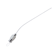 Rosen Suction Tube, Angled, 24ga (0201" or 0.511mm), Working Length 60mm, Overall Length 100mm 