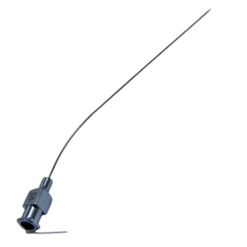 Rosen Suction Tube, Angled, 24ga, (0201" or 0.511mm), 60mm Working Length, Overall Length 4" (101mm) 