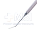 Rosenwasser (Melles) Endothelial DSAEK Stripper, Angled Shaft, 11mm Bend to Tip, Forward Angled 90 Degrees, Sandblasted Tip, Round Knurled Handle, Overall Length 5" (125mm) - 11-4-2946