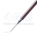 Rosenwasser Style DALK Type Corneal Trisector Spatula, Angled, 12mm Long, Blunt Crescent Flat Beveled Tip, 0.9mm, Overall Length 4-1/2" (114mm) - 11-4-2986
