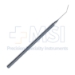 Rosenwasser Style DALK Type Corneal Trisector Spatula, Angled, 12mm Long, Blunt Crescent Flat Beveled Tip, 0.9mm, Overall Length 4-1/2" (114mm) - 11-4-2986