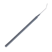 Rosenwasser Style DALK Type Corneal Trisector Spatula, Angled, 12mm Long, Blunt Crescent Flat Beveled Tip, 0.9mm, Overall Length 4-1/2" (114mm) 396963,11/4/2986,K3-1875