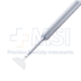 Rowen Buratto Lasik Flap Protector, Double Ended, Crescent Shaped 10mm Blade, Angled Slightly Curved Spatula, Longitudinal Grooved Handle - 11-4-2885