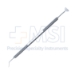 Rowen Buratto Lasik Flap Protector, Double Ended, Crescent Shaped 10mm Blade, Angled Slightly Curved Spatula, Longitudinal Grooved Handle - 11-4-2885