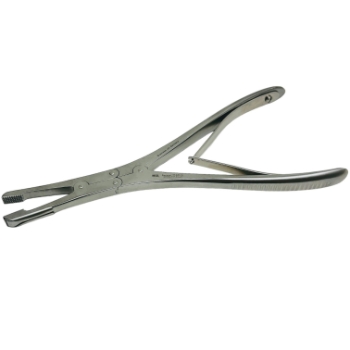 Rubin Septum Morselizer Forceps, Straight, Slip On Double Action Guard Handle, Overall Length 8-1/4" (21cm) 