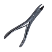 Ruskin Liston Bone Cutting Forceps, Angled, Flat Delicate 19mm Long Blades, Double Action, Spring Handle, Overall Length 6" (152mm) 