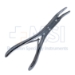 Ruskin Rongeur, Curved Jaw, 2mm x 15mm Bite, Double Action, Spring Handle, Overall Length 6" (152mm) - D7533