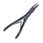 Ruskin Rongeur, Curved Jaw, 3mm x 15mm Bite, Double Action, Spring Handle, Overall Length 6" (152mm) 