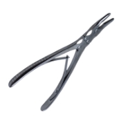 Ruskin Rongeur, Curved Jaw, 4mm x 16mm Bite, Double Action, Spring Handle, Overall Length 7-1/4" (184mm) 