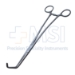 Satinsky Clamp Forceps, S-Curved, Cross Serrated Jaw, Overall Length 10" (254mm) - 465121PILL