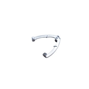 Sauer Premature Infant (E) Lid Speculum, Tiny Small Solid Blades, Blade Length 2mm, Spread 17mm, Dull Finish, Overall Length 1-1/16" (27mm) 