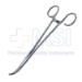 Sawtell Tonsil Forceps, Curved, One Open Ring Handle, Overall Length 7-1/2" (190mm) - 561412J