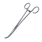 Sawtell Tonsil Forceps, Curved, One Open Ring Handle, Overall Length 7-1/2" (190mm) 