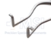 Scalp Contour Retractor, 1 x 1 Prongs, Blunt, Overall Length 5-1/4" (133mm) - 846-1422-14
