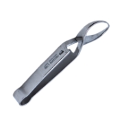 Schaedel Towel Clamp, Cross Action Clamp, Polished Finish, Overall Length 3-1/2" (90mm) 2186099,May-85,E6774