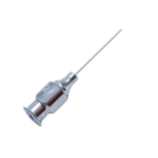 Scheie Anterior Chamber Cannula, 27ga, Straight Blunt Tip, Polished Finish, Excluding Hub Overall Length 1-1/2" (38mm) 1146618,May-39,E4928