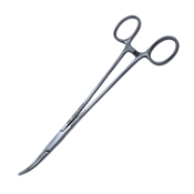 Schnidt Tonsil Forceps, Half Curved, Closed Finger Ring, Overall Length 7-1/2" (190mm) 