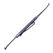 Schocket Scleral Depressor, Double Ended, Disposable, Depressor Marker, Rounded End, 6mm Wide Bar, 2.5mm Teardrop Shape Tips, Serrated Handle, Pocket Clip, Overall Length 5-1/4" (135mm), Minimum Order of 50 Units 