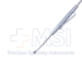 Schocket Scleral Depressor, 6mm Wide Curved Marking End, 2.5mm Teardrop Shape Depressor, Double Ended, Serrated Handle, Pocket Clip, Overall Length 5-1/4" (135mm) - 5-6219