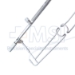 Schott Eye Speculum, Fenestrated, Aspiration Wire Blade, Round Pole Rotatable Adjustment, 13mm Wide Blades, For Children - M15-928