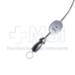 Schuknecht Suction Tube, 24ga, Thumb Plate Cutoff (Bypass), Working Length 3" (78mm), Overall Length 4.8" (120mm) - 114-2709-42