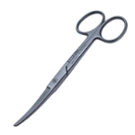 Operating Scissors, Curved, Blunt Tips, Overall Length 4-1/2" (115mm) 