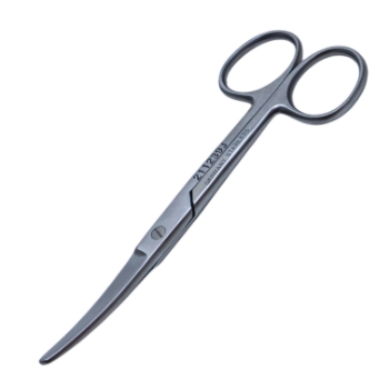 Operating Scissors, Curved, Blunt Tips, Overall Length 4-1/2" (115mm) 
