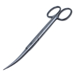 Operating Scissors, Curved, Sharp Tips, Overall Length 6-1/2" (165mm) 