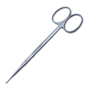 Scissors, With Button, Straight, Overall Length 5" (120mm) 